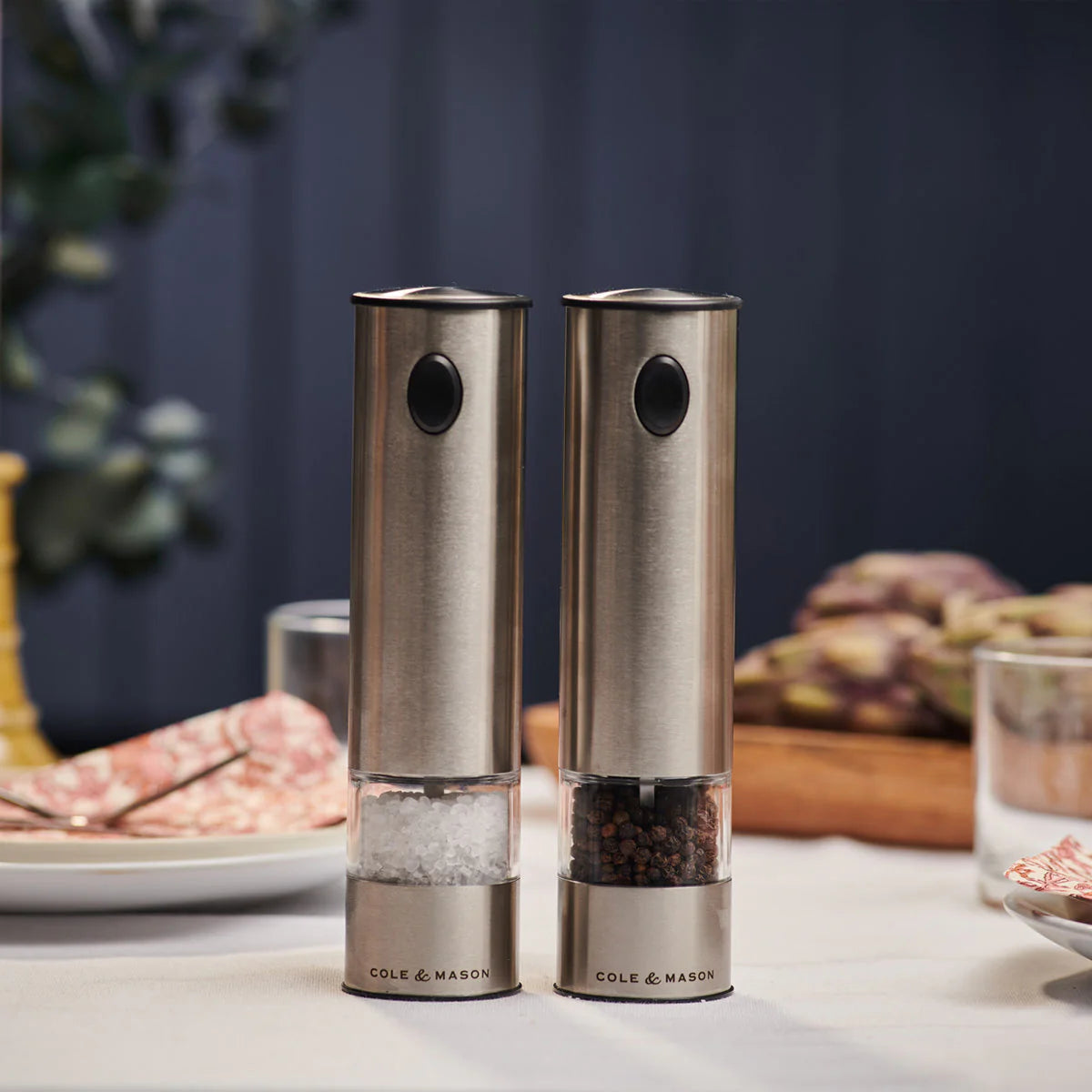 Cole & Mason Battersea Electronic Salt & Pepper Mills Set