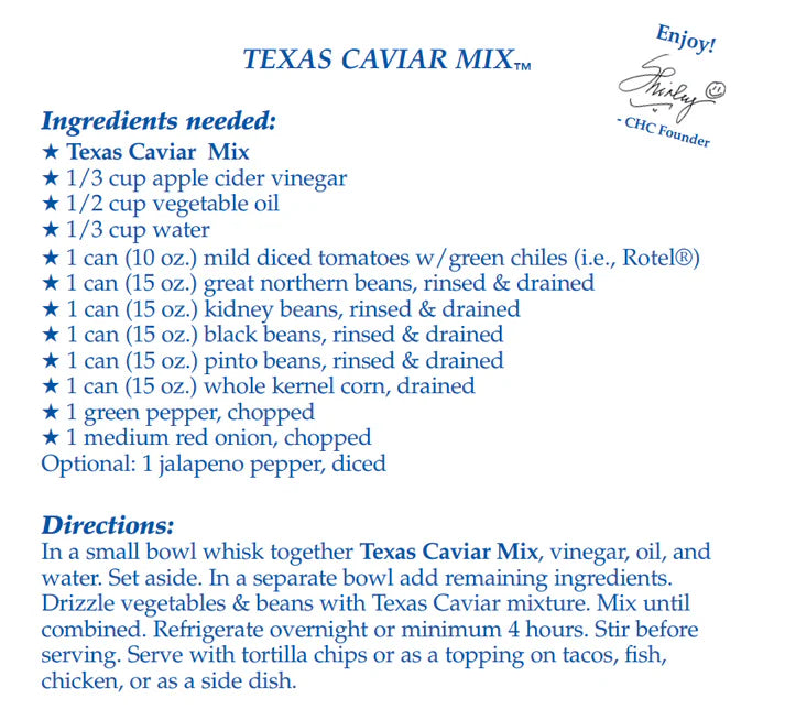 Country Home Creations Texas Caviar Mix