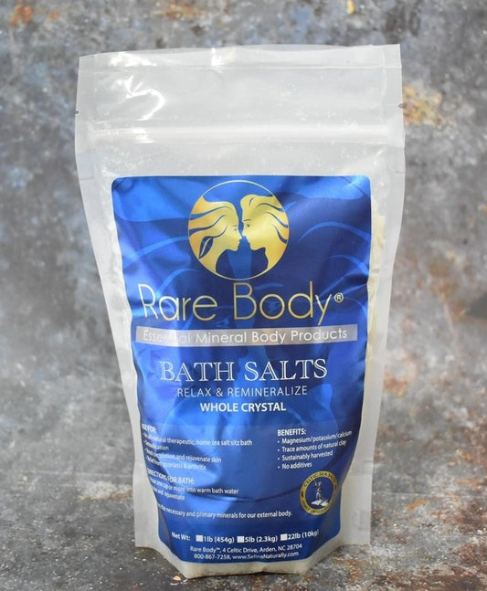 Rare Body Bath Salts - Whole Crystals - 1 lb