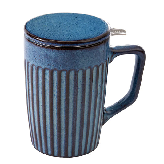 CasaWare Infuser Mug Shell Ocean Blue