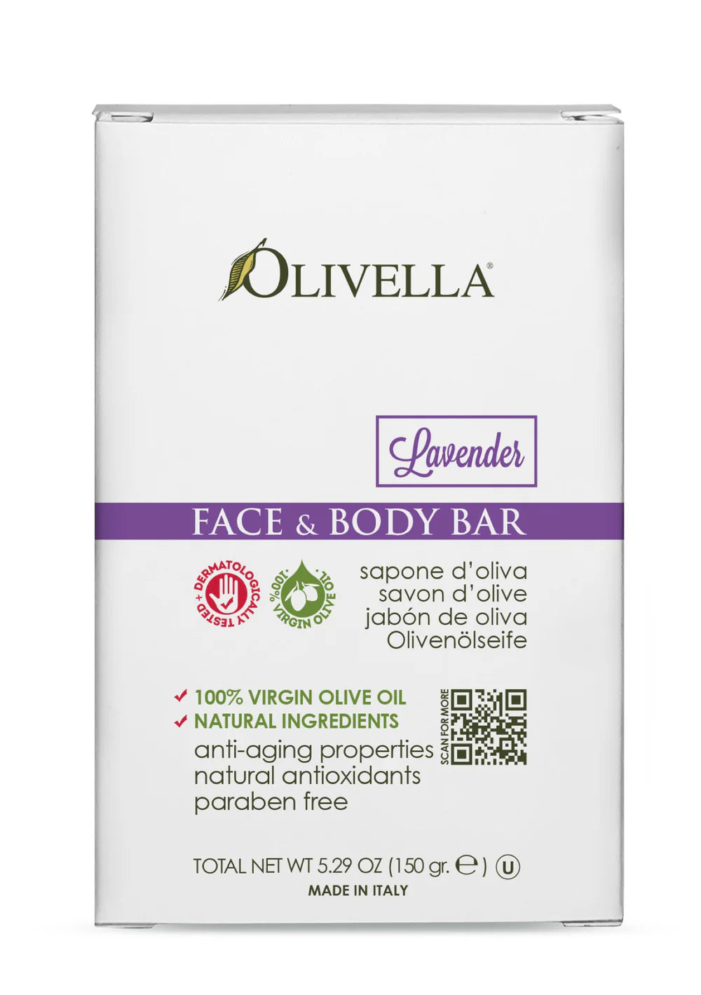 Olivella Bar Soap Lavender - 5.29 oz