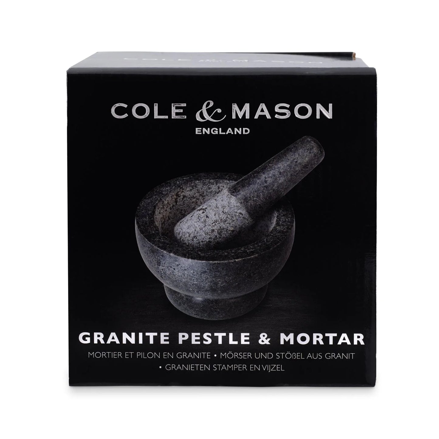 Cole & Mason Silver Granite Mortar & Pestle 5" - 4lb
