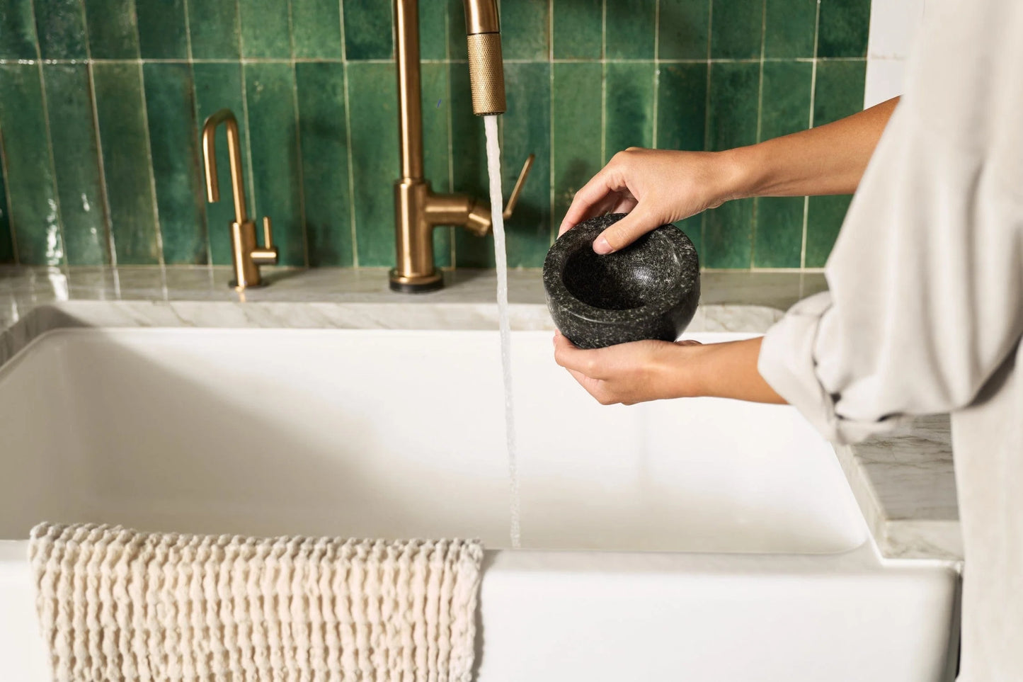 Cole & Mason Silver Granite Mortar & Pestle 5" - 4lb