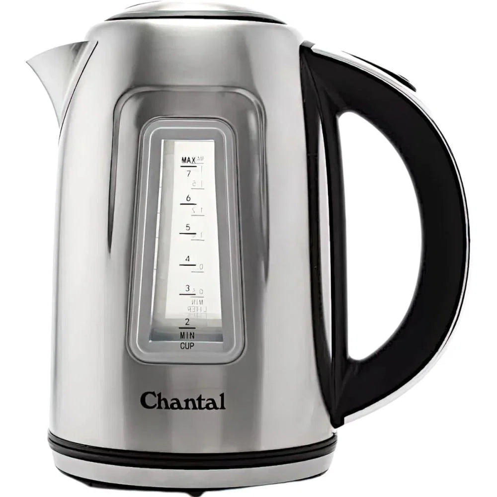 Chantal 1.8 Qt. Jupiter Ekettle Electric Water Kettle | Brushed Stainless Steel