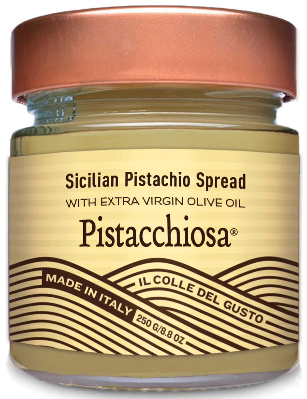 Pistacchiosa - Sicilian Pistachio Spread with Extra Virgin Olive Oil