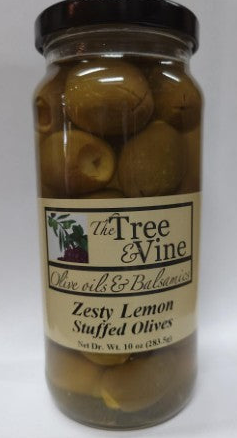 Zesty Lemon Stuffed Olives - 10 oz
